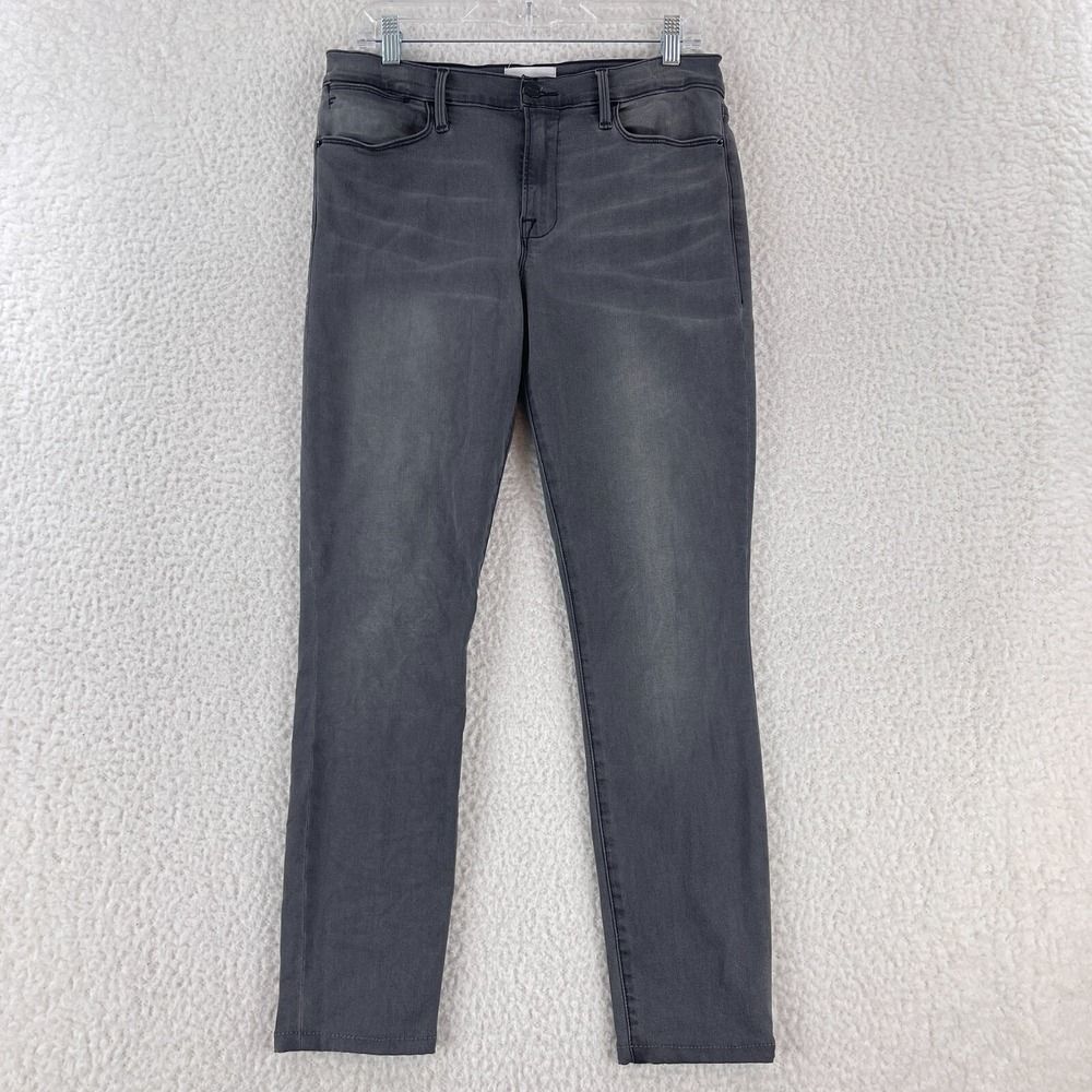 Frame Le High Skinny‎ Jeans Womens Size 31 Black Denim Mid-Rise Casual Stretch